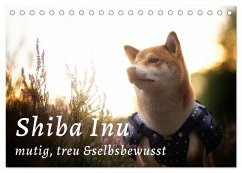 Shiba Inu - mutig, treu, selbstbewusst (Tischkalender 2025 DIN A5 quer), CALVENDO Monatskalender