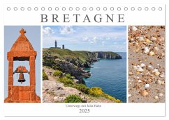 Bretagne - unterwegs mit Julia Hahn (Tischkalender 2025 DIN A5 quer), CALVENDO Monatskalender