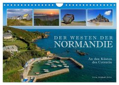 Der Westen der Normandie ¿ An den Küsten des Cotentin (Wandkalender 2025 DIN A4 quer), CALVENDO Monatskalender