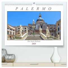 Palermo - Die Seele Siziliens (hochwertiger Premium Wandkalender 2025 DIN A2 quer), Kunstdruck in Hochglanz