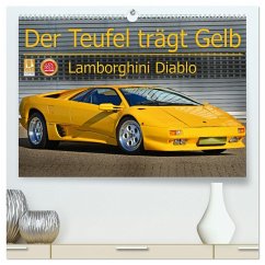 Der Teufel trägt Gelb - Lamborghini Diablo (hochwertiger Premium Wandkalender 2025 DIN A2 quer), Kunstdruck in Hochglanz