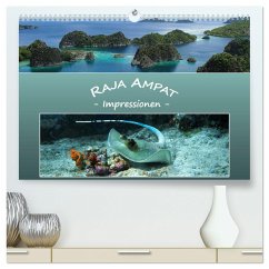 Raja Ampat - Impressionen (hochwertiger Premium Wandkalender 2025 DIN A2 quer), Kunstdruck in Hochglanz - Calvendo;Niemann, Ute