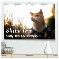 Shiba Inu - mutig, treu, selbstbewusst (hochwertiger Premium Wandkalender 2025 DIN A2 quer), Kunstdruck in Hochglanz - Calvendo;Photography by Alexandra Schultz, Tamashinu