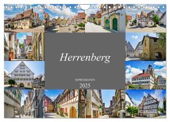 Herrenberg Impressionen (Wandkalender 2025 DIN A4 quer), CALVENDO Monatskalender