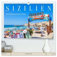 Sizilien - Von Palermo nach Cefalù (hochwertiger Premium Wandkalender 2025 DIN A2 quer), Kunstdruck in Hochglanz - Calvendo;Meyer, Dieter
