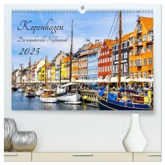 Kopenhagen - Die wundervolle Hafenstadt (hochwertiger Premium Wandkalender 2025 DIN A2 quer), Kunstdruck in Hochglanz