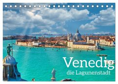 Venedig - Die Lagunenstadt (Tischkalender 2025 DIN A5 quer), CALVENDO Monatskalender - Calvendo;Böck, Herbert