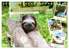 Costa Rica - Land zwischen Karibik und Pazifik (Tischkalender 2025 DIN A5 quer), CALVENDO Monatskalender