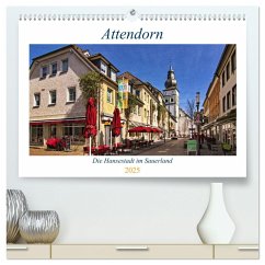 Attendorn, die Hansestadt im Sauerland (hochwertiger Premium Wandkalender 2025 DIN A2 quer), Kunstdruck in Hochglanz