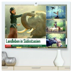 Landleben in Südostasien. Menschen in Vietnam und Kambodscha (hochwertiger Premium Wandkalender 2025 DIN A2 quer), Kunstdruck in Hochglanz