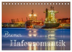 Bremer Hafenromantik (Tischkalender 2025 DIN A5 quer), CALVENDO Monatskalender