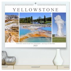 Yellowstone und der Grand Teton Nationalpark - unterwegs mit Julia Hahn (hochwertiger Premium Wandkalender 2025 DIN A2 quer), Kunstdruck in Hochglanz
