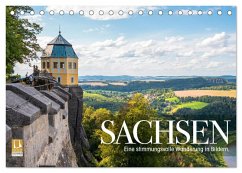 Sachsen - Eine stimmungsvolle Wanderung in Bildern (Tischkalender 2025 DIN A5 quer), CALVENDO Monatskalender - Calvendo;Freise (lenshiker@gmail.com), Gunnar