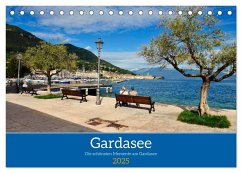 Gardasee - Die schönsten Momente am Gardasee (Tischkalender 2025 DIN A5 quer), CALVENDO Monatskalender - Calvendo;Balzerek, Reinhard