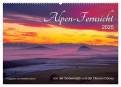 Alpen-Fernsichten von der Südwestalb und Oberen Donau (Wandkalender 2025 DIN A2 quer), CALVENDO Monatskalender