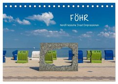 Föhr - Nordfriesische Insel Impressionen (Tischkalender 2025 DIN A5 quer), CALVENDO Monatskalender