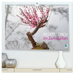 Meditationen im Zen-Garten (hochwertiger Premium Wandkalender 2025 DIN A2 quer), Kunstdruck in Hochglanz