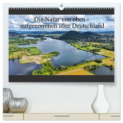 Die Natur von oben - aufgenommen über Deutschland (hochwertiger Premium Wandkalender 2025 DIN A2 quer), Kunstdruck in Hochglanz - Calvendo;AIR7VIEW