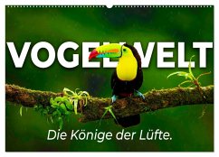 Vogelwelt - Die Könige der Lüfte. (Wandkalender 2025 DIN A2 quer), CALVENDO Monatskalender - Calvendo;Monkey, Happy