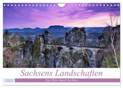 Sachsens Landschaften (Wandkalender 2025 DIN A4 quer), CALVENDO Monatskalender - Calvendo;Koch Fotografie, Mario