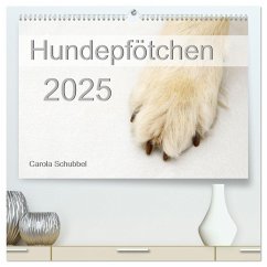 Hundepfötchen (hochwertiger Premium Wandkalender 2025 DIN A2 quer), Kunstdruck in Hochglanz
