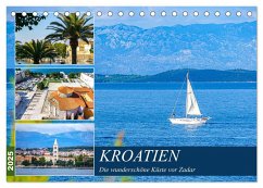Kroatien Die wunderschöne Küste vor Zadar (Tischkalender 2025 DIN A5 quer), CALVENDO Monatskalender