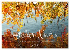 Atelier Natur - Formen, Farben und Strukturen (Wandkalender 2025 DIN A4 quer), CALVENDO Monatskalender