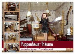 Puppenhaus-Träume (Wandkalender 2025 DIN A2 quer), CALVENDO Monatskalender