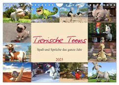 Tierische Toons (Wandkalender 2025 DIN A4 quer), CALVENDO Monatskalender