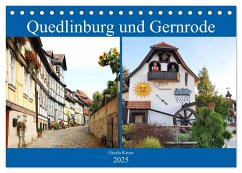 Quedlinburg und Gernrode (Tischkalender 2025 DIN A5 quer), CALVENDO Monatskalender