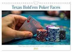 Texas Hold'em Poker Faces (Wall Calendar 2025 DIN A4 landscape), CALVENDO 12 Month Wall Calendar