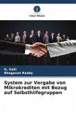 System zur Vergabe von Mikrokrediten mit Bezug auf Selbsthilfegruppen