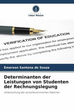 Determinanten der Leistungen von Studenten der Rechnungslegung - Santana de Souza, Emerson