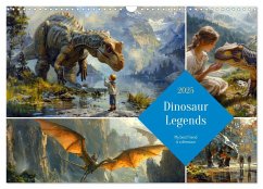 Dinosaur Legends (Wall Calendar 2025 DIN A3 landscape), CALVENDO 12 Month Wall Calendar - Waurick, Kerstin