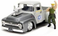 Jada Street Fighter 1956 Ford Pickup 1:24 + Guile 253255057