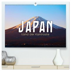 Japan - Land der Kontraste (hochwertiger Premium Wandkalender 2025 DIN A2 quer), Kunstdruck in Hochglanz - Calvendo;Monkey, Happy