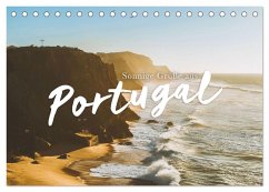 Sonnige Grüße aus Portugal (Tischkalender 2025 DIN A5 quer), CALVENDO Monatskalender - Calvendo;Monkey, Happy