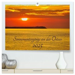 Sonnenuntergänge an der Ostsee (hochwertiger Premium Wandkalender 2025 DIN A2 quer), Kunstdruck in Hochglanz