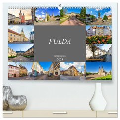 Fulda Impressionen (hochwertiger Premium Wandkalender 2025 DIN A2 quer), Kunstdruck in Hochglanz
