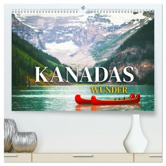 Kanadas Wunder (hochwertiger Premium Wandkalender 2025 DIN A2 quer), Kunstdruck in Hochglanz - Calvendo;Monkey, Happy