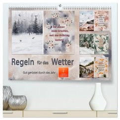 Regeln für das Wetter (hochwertiger Premium Wandkalender 2025 DIN A2 quer), Kunstdruck in Hochglanz - Calvendo;Roder, Peter