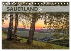 Sauerland - Land der tausend Berge (Tischkalender 2025 DIN A5 quer), CALVENDO Monatskalender - Calvendo;Lieder, Britta