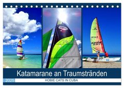 Katamarane an Traumstränden - Hobie Cats in Cuba (Tischkalender 2025 DIN A5 quer), CALVENDO Monatskalender - Calvendo;Löwis of Menar, Henning von