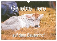 Geliebte Tiere auf dem Bauernhof (Wandkalender 2025 DIN A3 quer), CALVENDO Monatskalender