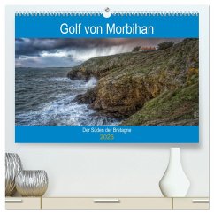 Golf von Morbihan, der Süden der Bretagne (hochwertiger Premium Wandkalender 2025 DIN A2 quer), Kunstdruck in Hochglanz