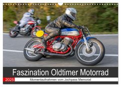 Faszination Oldtimer Motorrad - Momentaufnahmen vom Jochpass Memorial (Wandkalender 2025 DIN A3 quer), CALVENDO Monatskalender