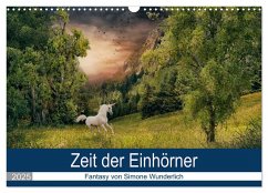 Zeit der Einhörner (Wandkalender 2025 DIN A3 quer), CALVENDO Monatskalender