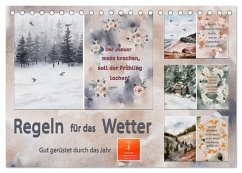 Regeln für das Wetter (Tischkalender 2025 DIN A5 quer), CALVENDO Monatskalender - Calvendo;Roder, Peter