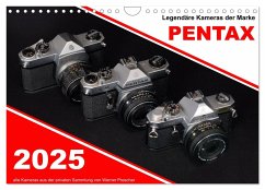 Legendäre Kameras der Marke Pentax (Wandkalender 2025 DIN A4 quer), CALVENDO Monatskalender