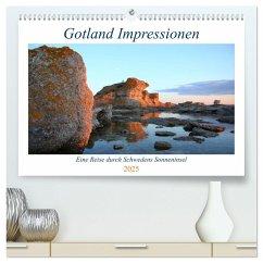 Gotland Impressionen (hochwertiger Premium Wandkalender 2025 DIN A2 quer), Kunstdruck in Hochglanz
